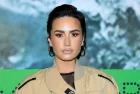 Demi Lovato at the Stella McCartney X Adidas Party at the Henson Recording Studio on February 2^ 2023 in Los Angeles^ CA