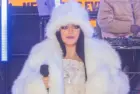 Jessie Murph perform on stage w/Jelly Roll during 2024 New Year's celebration on Times Square in New York on December 31^ 2023.