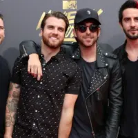 All Time Low^ Zack Merrick^ Rian Dawson^ Alex Gaskarth. Jack Barakat at the MTV Movie and Television Awards on the Shrine Auditorium on May 7^ 2017 in Los Angeles^ CA