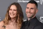 Behati Prinsloo and Adam Levine arrives for Baby2Baby 10 Year Gala Presented by Paul Mitchell on November 13^ 2021 in West Hollywood^ CA