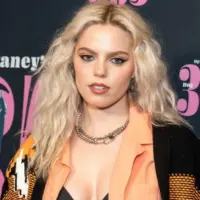 Renee Rapp wearing dress by MSGM attends Day 365 Live! with Dylan Mulvaney at Rainbow Room at Rockefeller Center in New York on March 13^ 2023