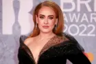 Adele attends The BRIT Awards 2022 at The O2 Arena on February 08^ 2022 in London^ England. London^ United Kingdom - February 08^ 2022