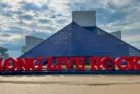 The Rock and Roll Hall of Fame and Museum in Downtown Cleveland Ohio USA Cleveland^ Ohio USA - April 22^ 2023