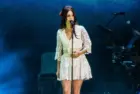 Lana Del Rey on stage of Park Live music festival Moscow^ Russia - 7.10.2016