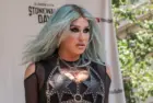 Singer Kesha performs on stage during Stonewall Day and Visitor Center Groundbreaking ceremony on Christopher street New York^ NY - June 24^ 2022