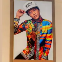 Bruno Mars show poster^ Park Theater^ Monte Carlo Resort and Casino Las Vegas Strip in Paradise^ Nevada^ United States LAS VEGAS^ USA - SEP 21^ 2017