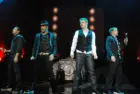 Backstreet Boys Band^ during show at Citibank Hall^ in the city of Rio de Janeiro^ Brazil Rio de Janeiro^ February 25^ 2011