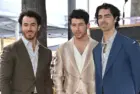 Kevin Jonas^ Nick Jonas and Joe Jonas at the Hollywood Walk of Fame Star ceremony. LOS ANGELES^ CA. January 30^ 2023