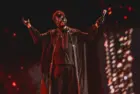 The Weeknd performs on stage at Lincoln Financial Field during the "After Hours til Dawn Stadium Tour." Philadelphia^ PA USA - July 30^ 2025
