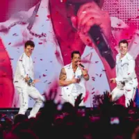 New Kids On The Block performs live at Van Andel Arena GRAND RAPIDS^ MICHIGAN / USA - June 13^ 2019