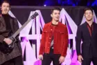 The Jonas Brothers perform at the 2019 Z100 Jingle Ball at Madison Square Garden. New York^ NY^ USA - December 13^ 2019