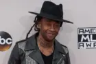 Rapper Ty Dollar Sign arrives on the Red Carpet at the 2016 American Music Awards in Los Angeles^ California at the Microsoft Theater