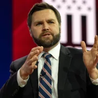 US Sen J.D. Vance (R-OH) at the 2023 CPAC. National Harbor^ MD US - Mar 2^ 2023