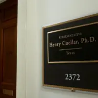 US HOUSE REPRESENTATIVE HENRY CUELLAR PHD TEXAS - office entrance sign WASHINGTON^ DC - APRIL 26^ 2019