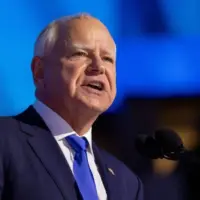 Minnesota Governor Tim Walz at the Democratic National Convention. Chicago^ Illinois- August 21^ 2024