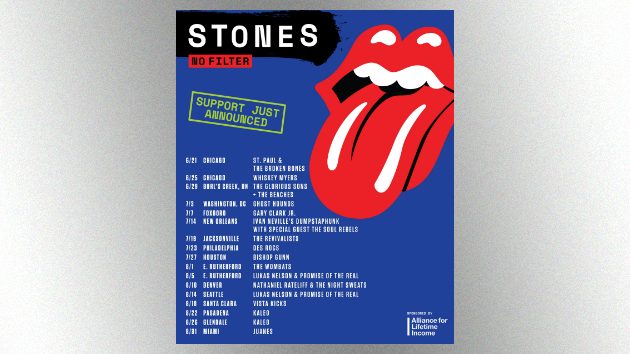 The Rolling Stones unveil full list of opening acts for North American