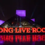 Rock and Roll Hall of Fame at night Cleveland OHIO
