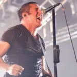 Nine Inch Nails band performs on stage at SYMA Sport and Event Centre stage July 24^ 2009 in Hungary