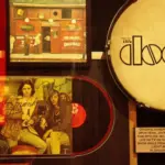 Music Memories Behind The Glass at Hard Rock Hotel Las Vegas.Display of original hand painted the Doors drum head. Las Vegas^NV/USA - 31 Oct^2014