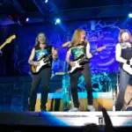 Iron Maiden performs at Cotroceni Stadium August 4^ 2008 in Bucharest. BUCHAREST^ ROMANIA - AUGUST 4