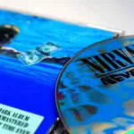 CD album of group NIRVANA. detail of the NEVERMIND ARTWORK