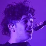 Lead singer Matt Healy of the English indie-rock band The 1975 performs during their Halloween show in Pittsburgh Monday^ October 31 at Stage AE.