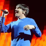 Anthony Kiedis performs with his band the Red Hot Chili Peppers at the 2023 Sound on Sound Music Festival. Bridgeport^ Connecticut - September 30^ 2023