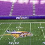 Interior view of U. S. Stadium in Minnesota^ SKOL Vikings^ MINNEAPOLIS^ MN -November 14 2018