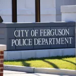 The Ferguson Police Department in St. Louis^ Missouri on August 21 2015. The department is subject of continued controversy following the killing of Michael Brown.