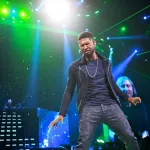 Las Vegas^ NV^ USA: September 24^ 2011 - Usher performs at the inaugural iHeartRadio Music Festival at the MGM Grand Garden Arena.