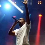 Kendrick Lamar performs onstage at the 2016 Okeechobee Music and Arts Festival. Okeechobee^ Florida - March 5^ 2016