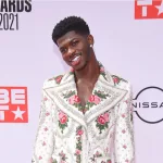 Lil Nas X arrives for the 2021 BET Awards on June 27^ 2021 in Los Angeles^ CA