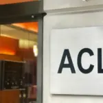 ACLU - AMERICAN CIVIL LIBERTIES UNION - sign at entrance to DC office. WASHINGTON^ DC - JANUARY 19^ 2019