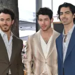 Kevin Jonas^ Nick Jonas and Joe Jonas at the Hollywood Walk of Fame Star ceremony. LOS ANGELES^ CA. January 30^ 2023