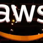 Large AWS sign. Amazon Web Services (AWS) is a subsidiary of Amazon that provides on-demand cloud computing platforms for its customers - Las Vegas^ Nevada^ USA - December 3^ 2019