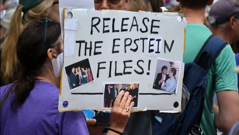 Workers over Billionaires rally on Labor Day on Fifth Avenue across from Trump Tower in Midtown Manhattan. NEW YORK^ NEW YORK USA - September 1^ 2025