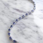 Lot#13: Colored Cubic Zirconia tennis bracelet