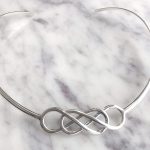 Lot# 19: Sterling silver celtic collar necklace