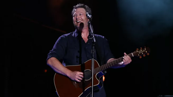 Country singer Blake Shelton performs in concert during the 2017 CMA Music Festival on June 9^ 2017 at Nissan Stadium in Nashville^ Tennessee.