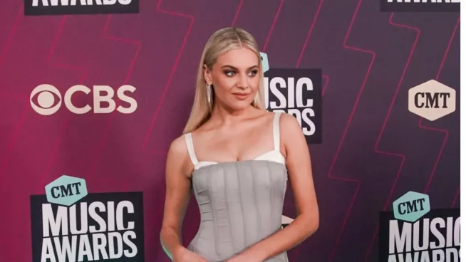 Kelsea Ballerini attends the 2023 CMT Music Awards at Moody Center on April 2^ 2023 in Austin^ Texas.