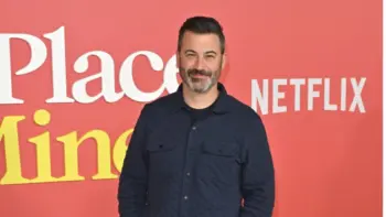 Jimmy Kimmel at the premiere for "Your Place or Mine" at the Regency Village Theatre. LOS ANGELES^ CA. February 02^ 2023