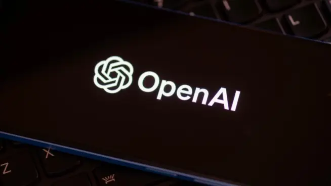 OpenAI logo seen on the screen of smartphone. AI software developer. London^ United Kingdom^ December 21^ 2022.