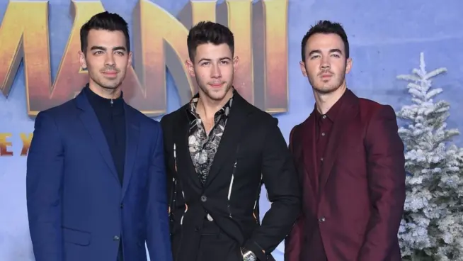 Jonas Brothers arrives for the ÔJumanji: The Next LevelÕ Los Angeles Premiere on December 09^ 2019 in Hollywood^ CA