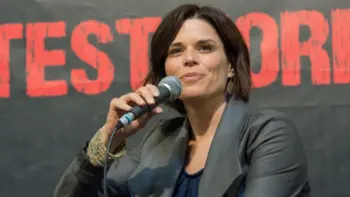 Neve Campbell at Weekend of Hell^ a two day (April 7-8 2018) horror-themed fan convention. DORTMUND^ GERMANY - APRIL 8 2018