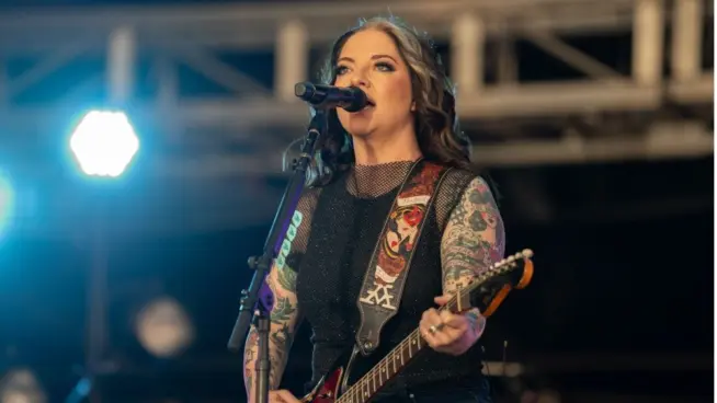 Ashley McBryde performs in concert on April 5^ 2024 in Fort Lauderdale^ Florida as part of the Tortuga Music Festival.