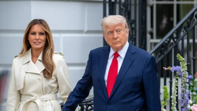 President Donald Trump and First Lady Melania Trump host the 2025 Easter Egg Roll Washington Dc^ United States^ April 21 2025