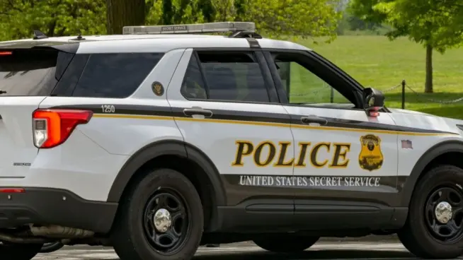 Washington DC^ USA - 30 April 2024: Police patrol car used by the United States Secret Service Uniformed Division