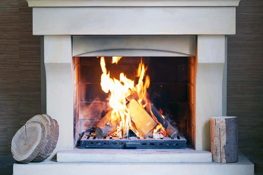 a-warm-fire-in-the-stone-fireplace-on-a-cold-night-warm-cozy-fi