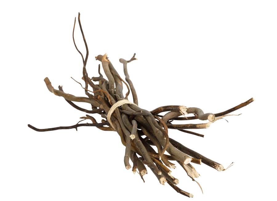 bundle-of-wooden-twigs-tied-with-twine-isolated-on-white