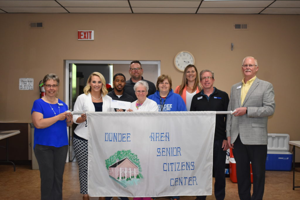 TLC Community Credit Union Donates to Dundee Senior Center WLENFM Radio 103.9